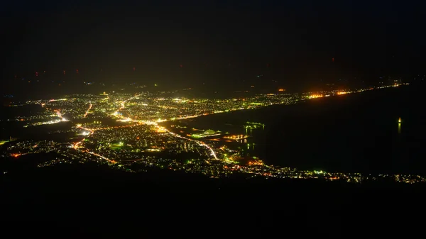Scena nocy Mutsu miasta — Zdjęcie stockowe