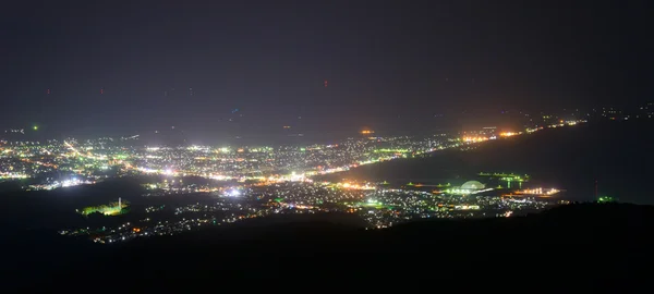 Night scene of Mutsu city — Stock Photo, Image