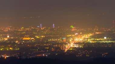 Aomori city at dusk