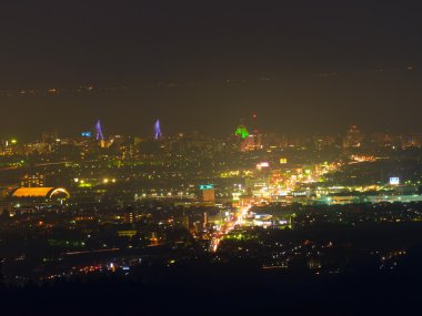 Aomori city at dusk