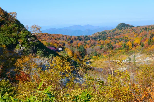 Autumn foliage of Mt.Hachimantai — Stock Photo, Image