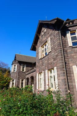 Sonbahar Kyu-Furukawa bahçelerde Tokyo