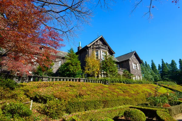 Kyu-Furukawa Gardens in autumn in Tokyo — Stock Photo, Image