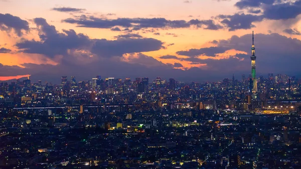 Tokyo in der Dämmerung — Stockfoto