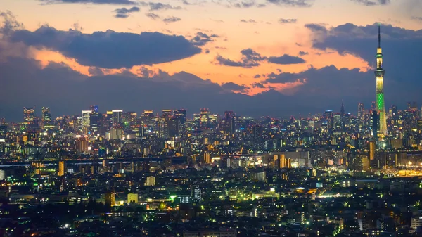 Tokyo in der Dämmerung — Stockfoto