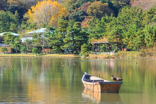 Dedaunan musim gugur di Taman Sankeien, Yokohama, Kanagawa, Jepang — Stok Foto