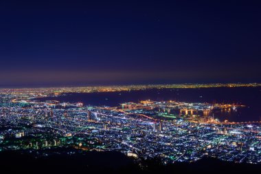 Osaka ve Kobe Alacakaranlık, Mt.Maya Kukuseidai görünümünden