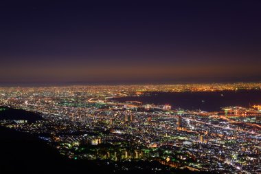 Osaka ve Kobe Alacakaranlık, Mt.Maya Kukuseidai görünümünden