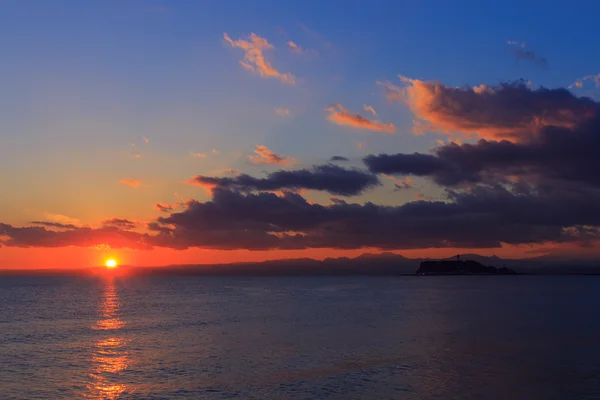 Enoshima al anochecer — Foto de Stock