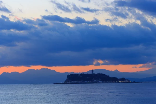 Enoshima al anochecer — Foto de Stock