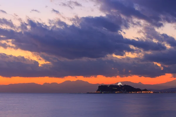 Enoshima al anochecer — Foto de Stock