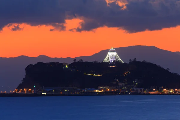 Enoshima al anochecer — Foto de Stock