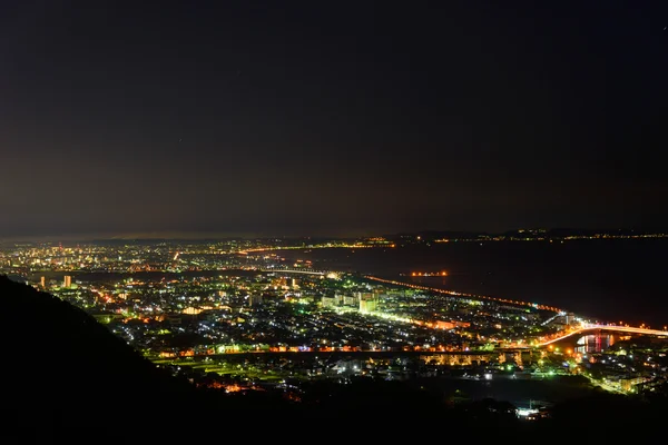 Night scene of Shonan — 图库照片