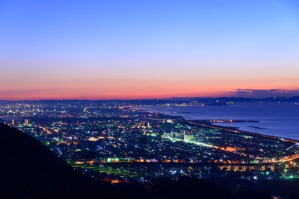 Night scene of Shonan — Stok fotoğraf