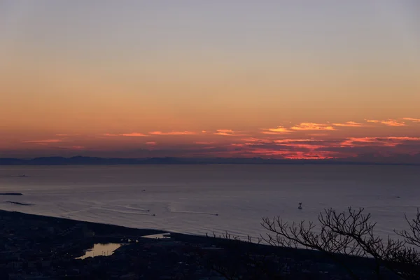 Bahía de Sagami al amanecer — Foto de Stock