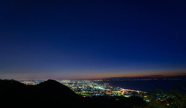 Night scene of Shonan 图库照片