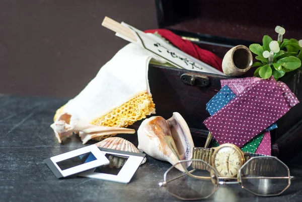 Memory Box Hankie on Left