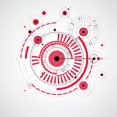 Geometrik teknoloji vektör çizimi