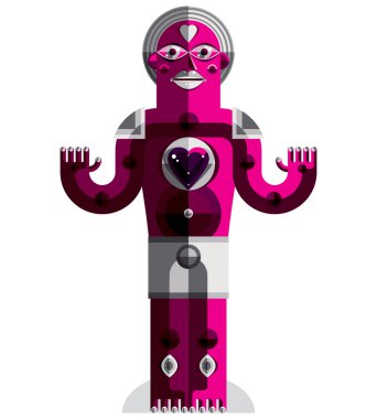 antropomorfik karakter izole