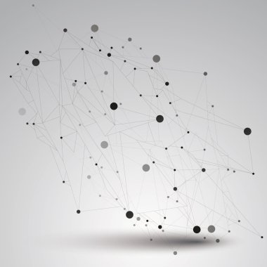 Asimetrik 3d soyut İnşaat