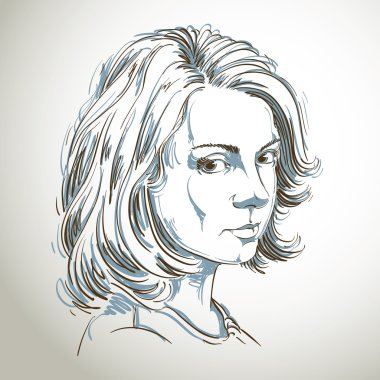 delicate melancholic peaceful girl