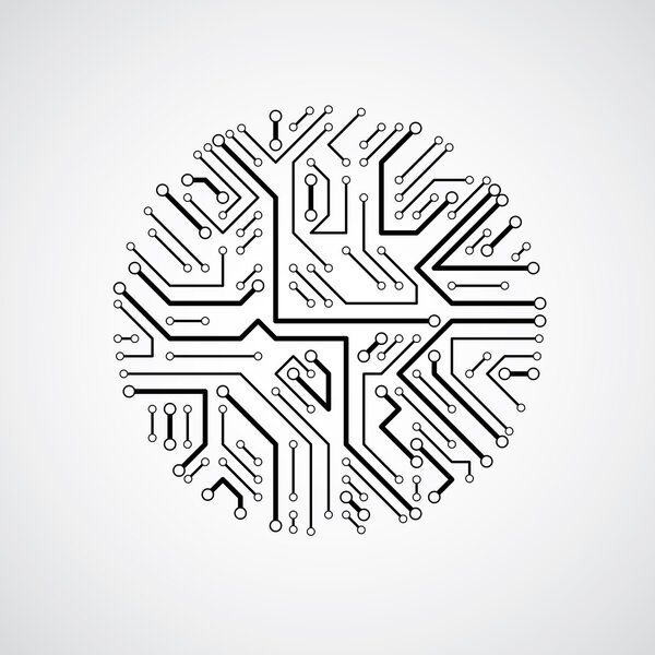 абстрактная компьютерная схема
