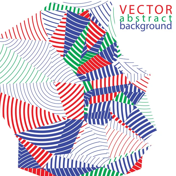 Elemento tridimensional asimétrico colorido — Archivo Imágenes Vectoriales