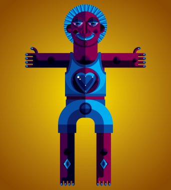Manevi totem illüstrasyon