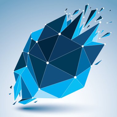 Boyutlu wireframe Işıksaçan nesne