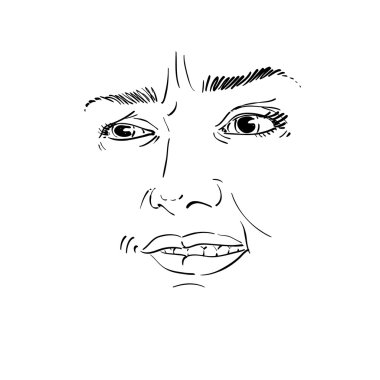 portrait of doubter lady