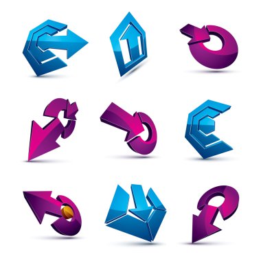 Dimensional app buttons.