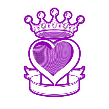 Loving kalp sanatsal illüstrasyon