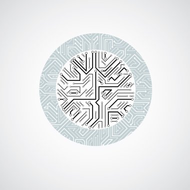 yuvarlak tek renkli devre kartı