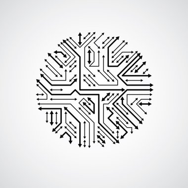 soyut bilgisayar devre kartı