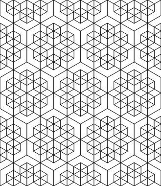 Fütüristik sürekli kontrast desen