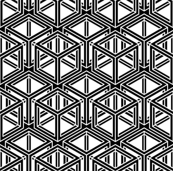 Seamless optical ornamental pattern — Stock Vector