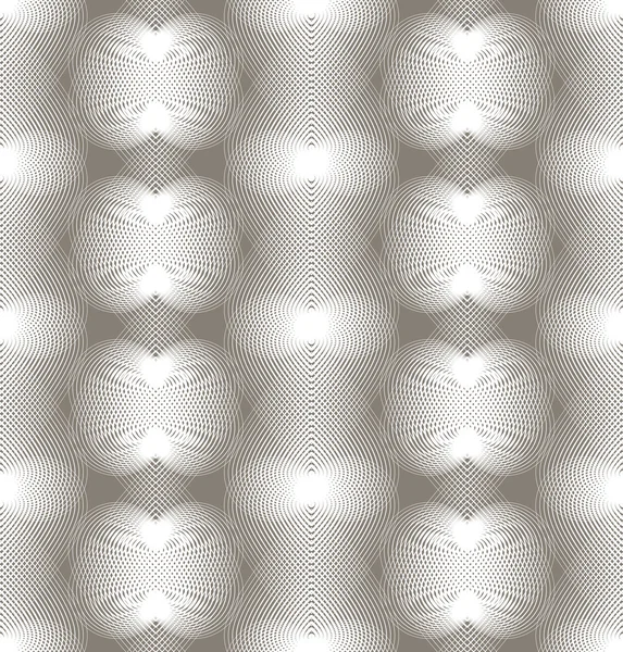 Grayscale symmetric seamless pattern — Stockový vektor