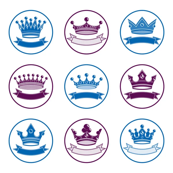 Éléments de design royal stylisés — Image vectorielle