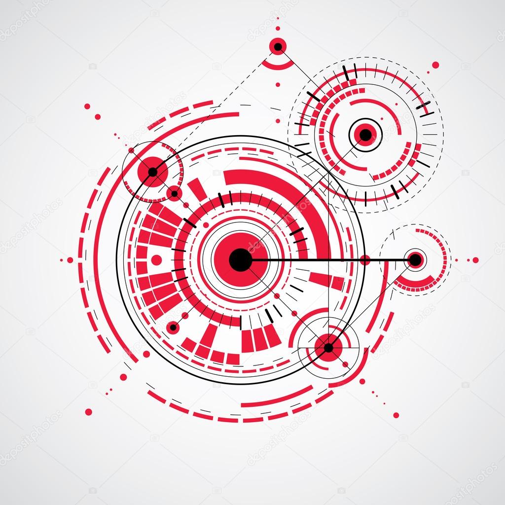 Technical plan, abstract engineering draft