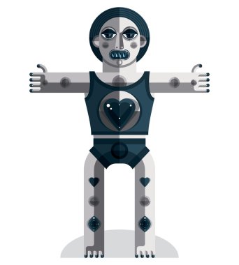 manevi totem üzerinde beyaz izole