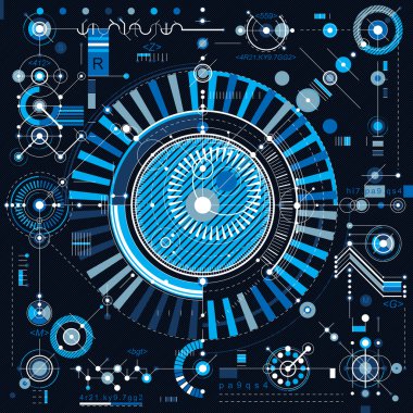 Vector industrial and engineering plan