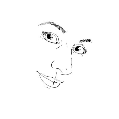 beyaz tenli romantik kadın portresi