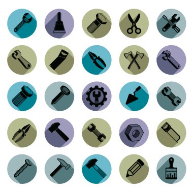 Onarım aletleri koleksiyonu