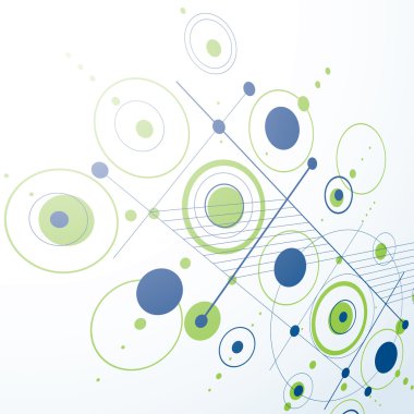 Bauhaus retro geometrik kompozisyon