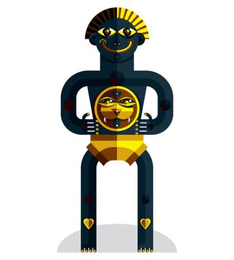 Avant-garde avatar, colorful drawing 