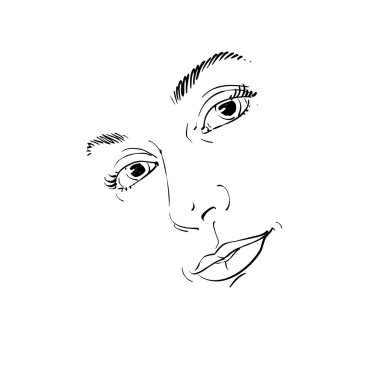 beyaz tenli romantik kadın portresi