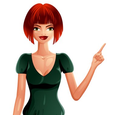 genç güzel kadın çizimi