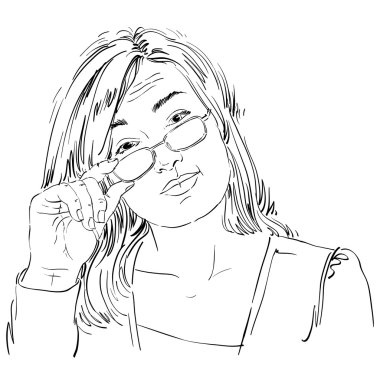 delicate stylish girl 