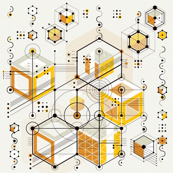 Technical plan, engineering draft. — Stock Vector