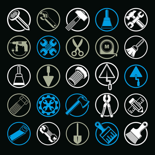 Детальная коллекция рабочих инструментов
